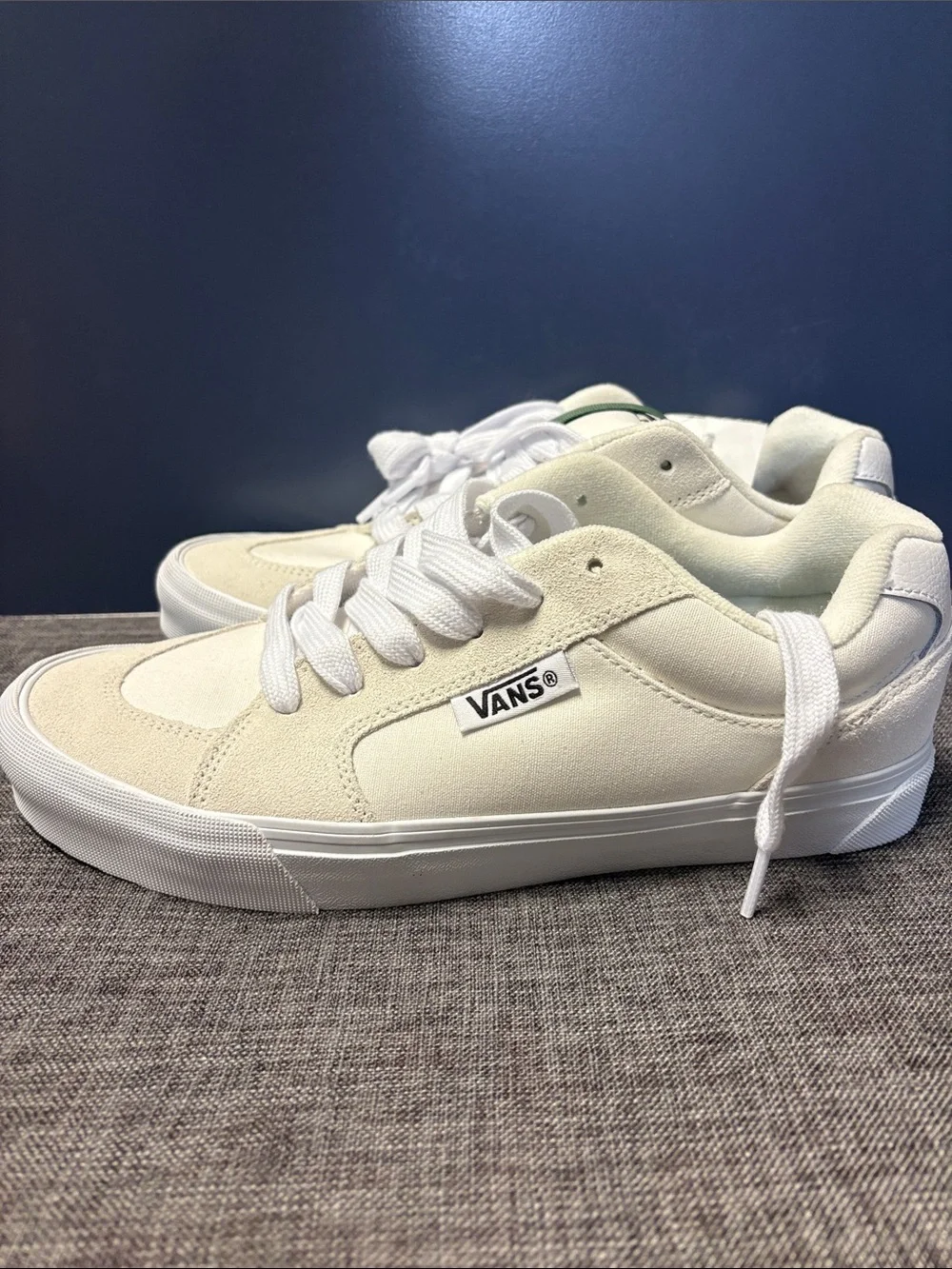 VANS Chukka Push Skate Shoes VN000CZWJVY Beige White Green Mens Size 10.5 rare
